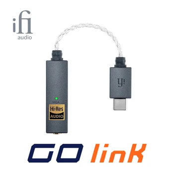 iFi GO link Портативный USB сбалансированный ЦАП Усилитель для наушников, ключ для расширения динамического диапазона, декодер полных гармонических искажений