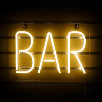 Ineonlife Светодиодные неоновые вывески для бара, настенное освещение с надписью Neon Letter, декор для вечеринки в клубе с питанием от USB или аккумулятора