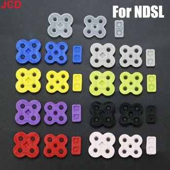 JCD 1 комплект для DS Lite, комплект токопроводящих резиновых накладок для кнопок, Запасная часть для силиконовых кнопок NDSL DSL