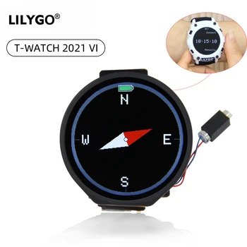 LILYGO® TTGO T-WATCH 2021 T-Micro32 Plus Часы для программирования ESP32 С Емкостным сенсорным экраном Psram С поддержкой Вибродвигателя WiFi BLE