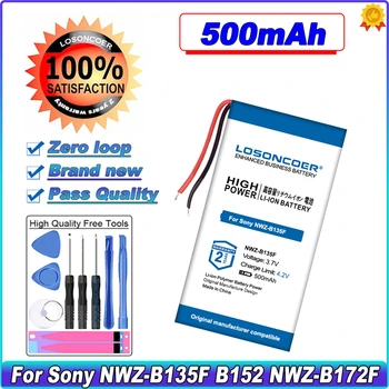 LOSONCOER 500 мАч для Sony NWZ-B135F B152 NWZ-B172F NWZ-B162F B173F B183F MP3 Аккумулятор для Sony NWZ Аккумулятор