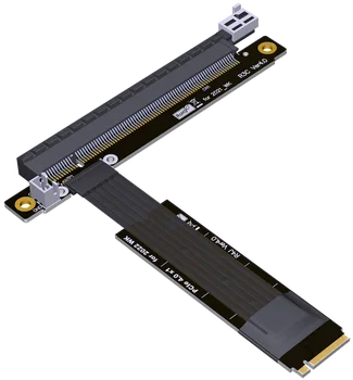 M.2 NVMe К Pcie X16 4.0 Кабель для преобразования Удлинителя ключа NVME M Материнская плата M2 SSD Интерфейс MKEY К адаптеру видеокарты X16