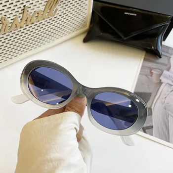 MS 2022, Новые женские солнцезащитные очки UV400, Брендовая дизайнерская обувь, Высококачественные градиентные солнцезащитные очки, Женские очки с коробкой
