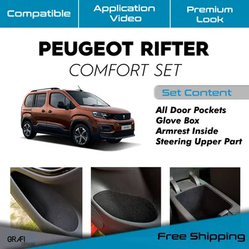 Peugeot Rifter Comfort-Готовый комплект тканевого покрытия для автомобиля, аксессуар для самоклеящейся изоляции, Эффективный набор покрытий