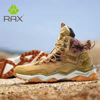 Rax, мужская водонепроницаемая походная обувь, охотничьи ботинки, Горные треккинговые ботинки, Кожаные тактические ботинки для женщин, походная обувь