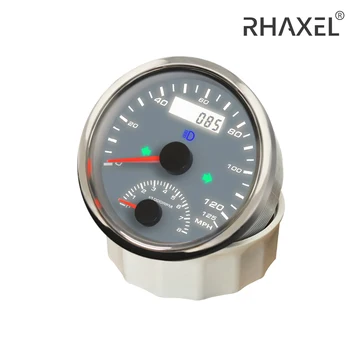 RAXEL 85 мм Водонепроницаемый Автомобильный GPS Спидометр 60 км/ч 125 км/Ч 200 км/Ч 125 миль/ч 200 миль/ч Тахометр об/мин с подсветкой 9-32 В