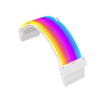 RGB светящийся провод, иллюзорный кабель, Нижний нейлоновый плетеный удлинительный кабель-адаптер, интерфейс 4,2 мм