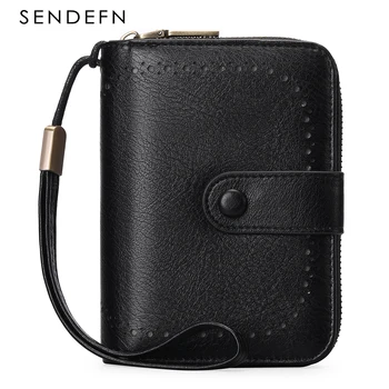 SENDEFN, Новый женский кошелек из искусственной кожи, сумка для денег, Женский кошелек с коротким засовом, клатч для мелких монет и карт