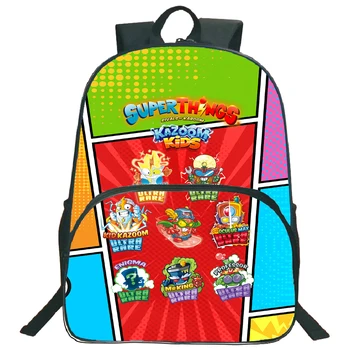 Superzings 8 Kazoom Рюкзак для Девочек И Мальчиков, Студенческие Школьные сумки, Детский Мультяшный Рюкзак Унисекс, Подростковые Рюкзаки, Детские Сумки для Книг