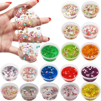 Toys for Children Slime Crystal Mud Non-stick Puzzle Fun DIY Stress Relief Toy 60ml Funny Gifts Juguetes игрушки для детей