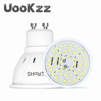 UooKzz GU10 Светодиодная Лампа E27 E14 Прожекторная Лампа 48 60 80 Светодиодов Lampara 220 В GU 10 Bombillas Led MR16 Лампада Точечный Светильник B22 5 Вт 7 Вт 9 Вт