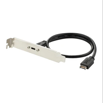 USB3.1 Разъем USB 3.1 на передней панели type-e от Type E до USB-C Type-C C Кабель-удлинитель с винтом для крепления на панели