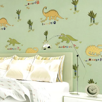 WELLYU Детская комната с рисунком динозавра тканевые обои для защиты окружающей среды без формальдегида обои