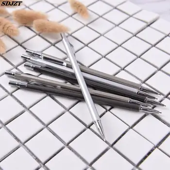 автоматический карандаш для рисования 0,5/0,7 мм, размер грифеля, металлическая черная щепка, Длина механического карандаша: 14,5 см