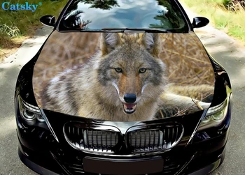 автомобильные наклейки coyote wolf наклейки на капот двигателя автозапчасти упаковка с индивидуальным рисунком модифицированная покраска виниловые автомобильные наклейки