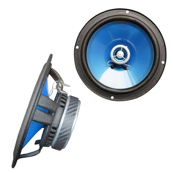 Автомобильный Динамик Пара Синих Автомобильных Аудиосистем Звуковая Система 6,5 Дюймов 2-Полосный 2x120 Вт Коаксиальный Автомобильный Динамик Аксессуары Дверь автомобиля Авто