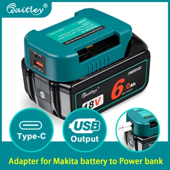 адаптер быстрой зарядки для аккумулятора Makita 18V 14V BL1860 аккумуляторы подключаются к блоку питания с двойным выходным интерфейсом Портативная стойка