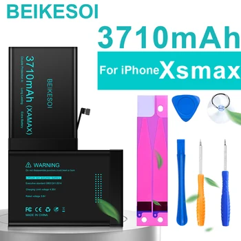Аккумулятор BEIKESOI для iPhone XS MAX-Сменный аккумулятор большой емкости + бесплатные инструменты для аккумулятора iPhone XS MAX