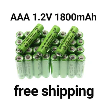 Аккумуляторная батарея Ni-Mh Nieuwe 100% 1,2 В AAA 1800 мАч, Аккумуляторная батарея 2A + подарок за покупки