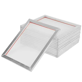 Алюминиевая рамка с трафаретной печатью 5шт формата А5, растянутая 32 *22 см, с шелковым принтом 32 Т-120 Т, полиэфирная сетка для печатных плат