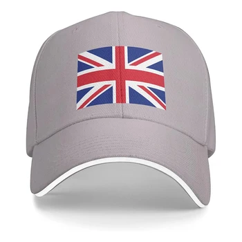 Бейсбольная кепка Унисекс с Британским Флагом, подходит для мужчин и женщин, Регулируемая шляпа для папы, кепка для сэндвича
