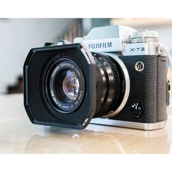 Бленда Объектива камеры Из Алюминиевого Сплава с ЧПУ 35 мм 23 мм Солнцезащитный Козырек Для Fujifilm Fuji XF 35 мм F2 R WR 43 мм Фильтр Объектива