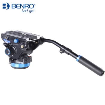 Видеоголовки Benro S8 с алюминиевой гидравлической головкой для видео-штатива для наблюдения за птицами EU duty free