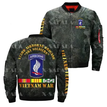 Воздушно-десантная бригада Sky Soldiers Мужская Унисекс 3D Бомбер с принтом на молнии, летная куртка, повседневная женская уличная одежда в стиле Харадзюку, толстые пальто
