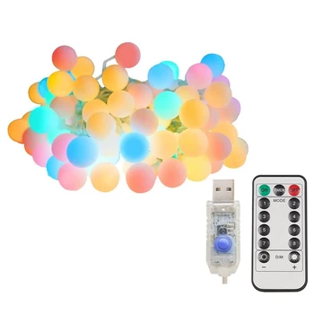 Гирлянды с глобусами, водонепроницаемые, светодиодные разноцветные гирлянды с глобусами