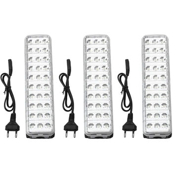 ГОРЯЧАЯ ПРОДАЖА 3X светодиодный фонарик аварийного освещения Mini 30 LED 2-режимная перезаряжаемая лампа аварийного освещения для домашнего лагеря на открытом воздухе
