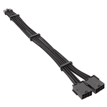 Двойной PCIe 8Pin женский 12Pin мужской кабель адаптера питания GPU для RTX3070 90 Челнока