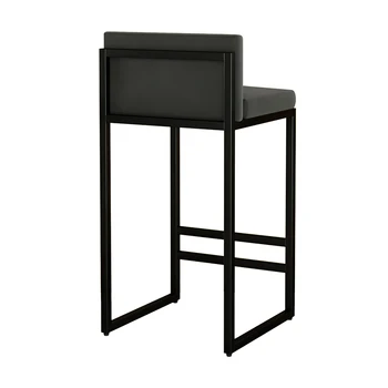 Дизайнерский Обеденный Стул Передвижной Кожаный Железный Nordic Lounge Chair Серый С Акцентом Muebles Para El Hogar Уличная Мебель MZYYH