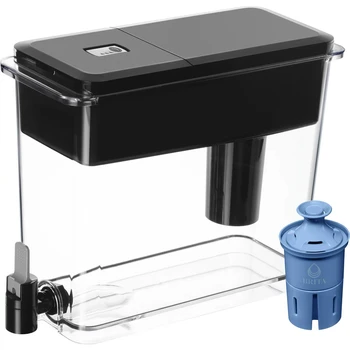 Диспенсер черного фильтра для воды из полистирола на 27 чашек с фильтром ELITE