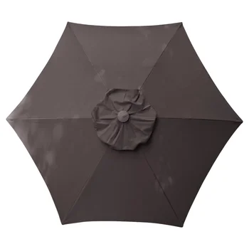 Длина 8,5 футов. Алюминиевый рыночный зонт с Ветроустойчивым Допплером, Зонты угольного оттенка, пляжный зонт