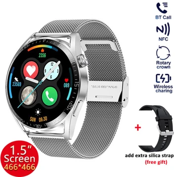 для Cubot J10 OnePlus 11 Google Pixel 6 Pro UMIDIGI Bluetooth Call Smartwatch Мужские Наручные часы с NFC GPS Трекером Фитнес-браслет
