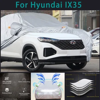 Для Hyundai IX35 210T, водонепроницаемые чехлы для автомобиля, защита от солнца, ультрафиолета, пыли, дождя, Снега, Защитный чехол для Авто