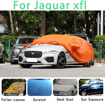 Для Jaguar xfl Водонепроницаемые автомобильные чехлы супер защита от солнца, пыли, дождя, автомобиля, защита от града, автоматическая защита