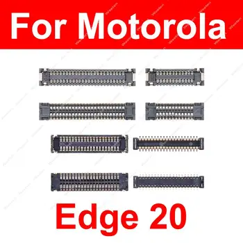 Для Motorola MOTO Edge 20 Внутренний зажим для аккумулятора Разъем USB-зарядного устройства на материнской плате Держатель ЖК-экрана на материнской плате На гибком кабеле