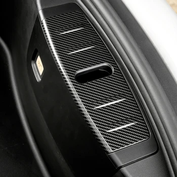 Для Tesla Model 3 Декоративная наклейка на переднюю защитную панель багажника Модификация замка крышки переднего ящика для хранения