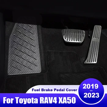 Для Toyota RAV4 XA50 2019 2020 2021 2022 2023 2024 RAV 4 Гибридный Автомобильный Акселератор, Тормоз, Подставка Для Ног, Педали, Накладки, Аксессуары