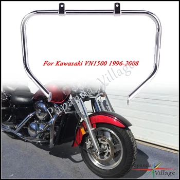Для Мотоцикла Kawasaki Vulcan VN 1500 1996-2008 Металлический Бампер High Way Передняя Защита Двигателя Противоаварийные Планки Защита Рамы Кузова Хром