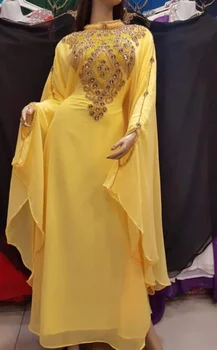 Женское платье-кафтан с марокканской ручной вышивкой Takshita