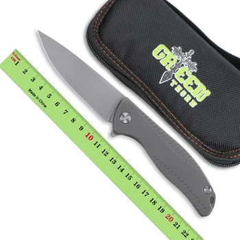 Зеленый Шип F95 Складной Нож (3,75 дюйма) D2 Стальное Лезвие Титановая Ручка Открытый Кемпинг Охотничий Инструмент Карманные Кухонные принадлежности R18