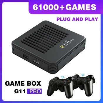 Игровая приставка G11 Pro для PS1/Saturn/Sega/DC Emulator Console 61000 + Ретро-игр с Беспроводным контроллером 4K HD TV Видеоигровая консоль