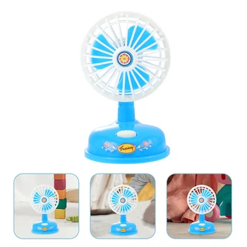 Имитация электрического вентилятора, Детская игрушка для игр, Забавная имитация креативной винтажной настольной лампы