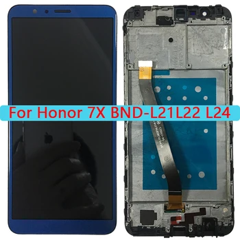 Качественный ЖК-дисплей AAA Для Huawei Honor 7X ЖК-дисплей Сенсорный экран С рамкой В сборе Для Honor 7x BND-L21 BND-L22 BND-L24 ЖК-экран