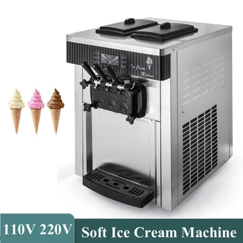 Коммерческие машины для приготовления мягкого мороженого, Электрическая машина для приготовления мороженого, Настольное оборудование для замораживания сладких рожков, торговый автомат