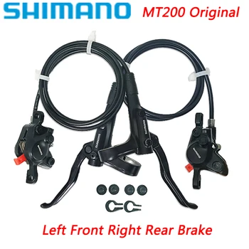 Комплект гидравлических дисковых тормозов SHIMANO MT200 MT201 M315 MTB Для горных Велосипедов Содержит Рычаг тормоза MT200 Роторный RT56 RT54 RT26 RT30 HS1 G3