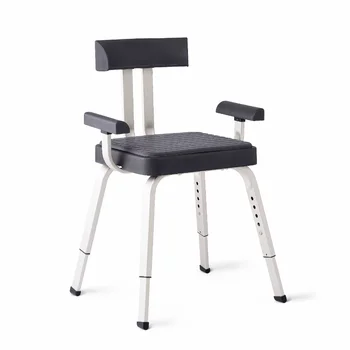 Кресло для душа Momentum Premium с противомикробной защитой Microban, серого цвета