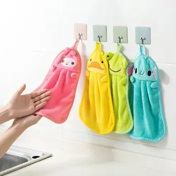 Кухонное полотенце для ванной комнаты, подвесное полотенце для рук, плотная мягкая ткань, хлопковое полотенце для мытья посуды LX8388
